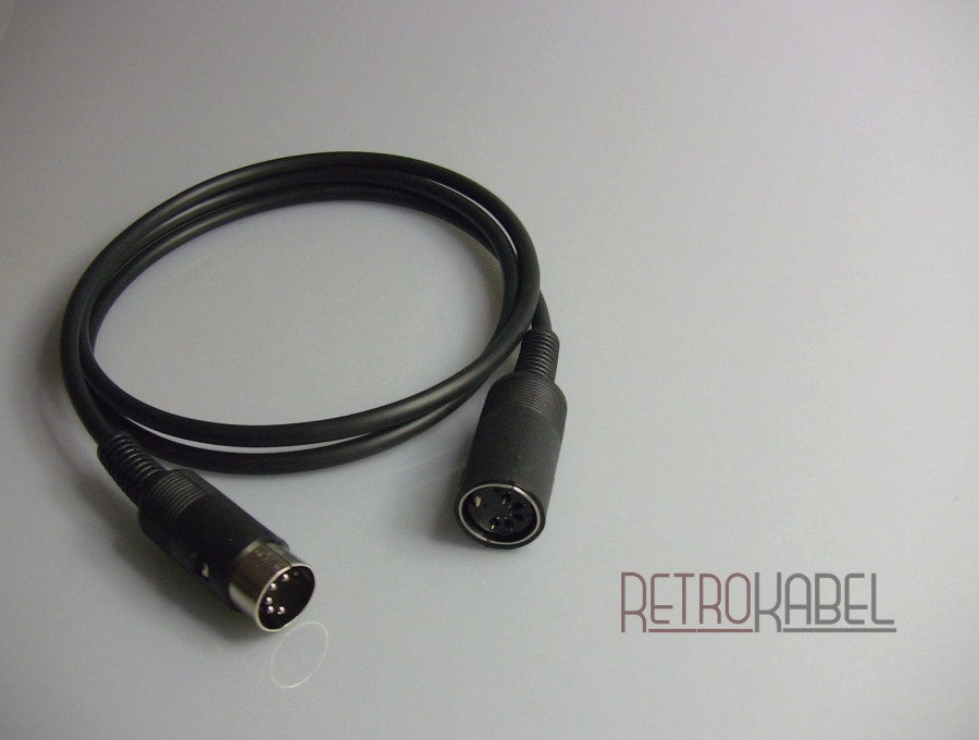Retrokabel - DIN-Kabel Verlängerung - 5polig, Stereo